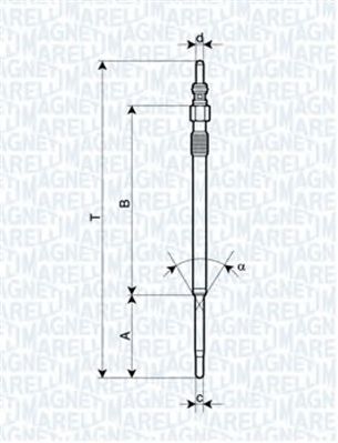 MAGNETI MARELLI 062900060304 -  Свеча накаливания